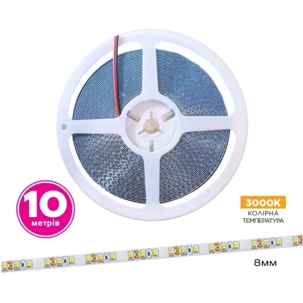 Фото - Светодиодная лента ELM 2835 120LED IP20 3000K 10м (19-0009-10)
